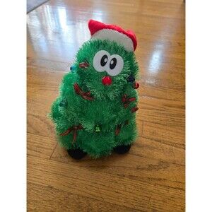 Sound N Light Animated Rockin Around The Christmas Tree Plush Dance Sing 10.5"